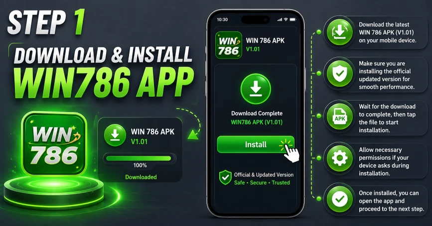 Download & Install the WIN786 App
